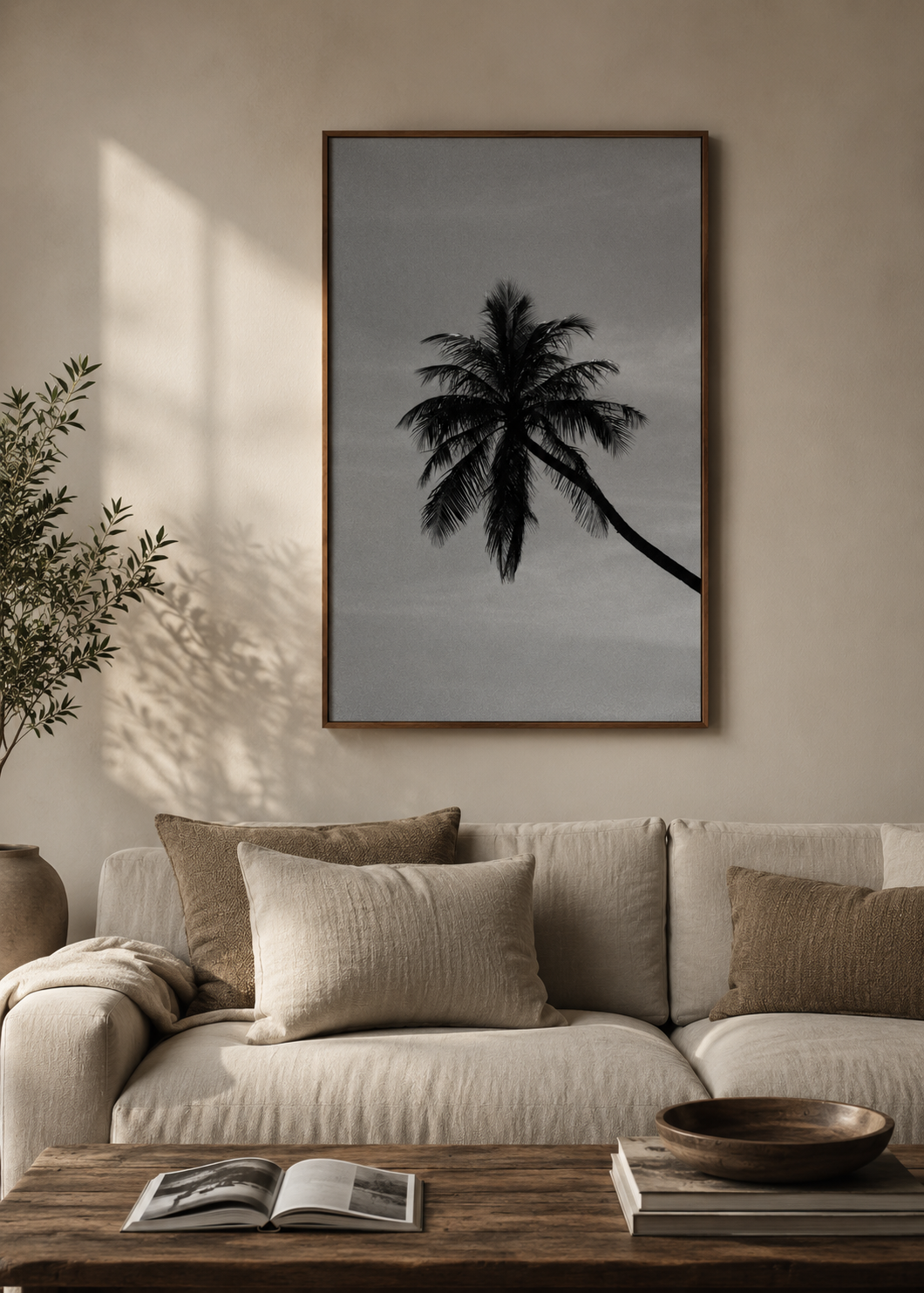 Toile - Archive N°4 "N&B PALM 1"