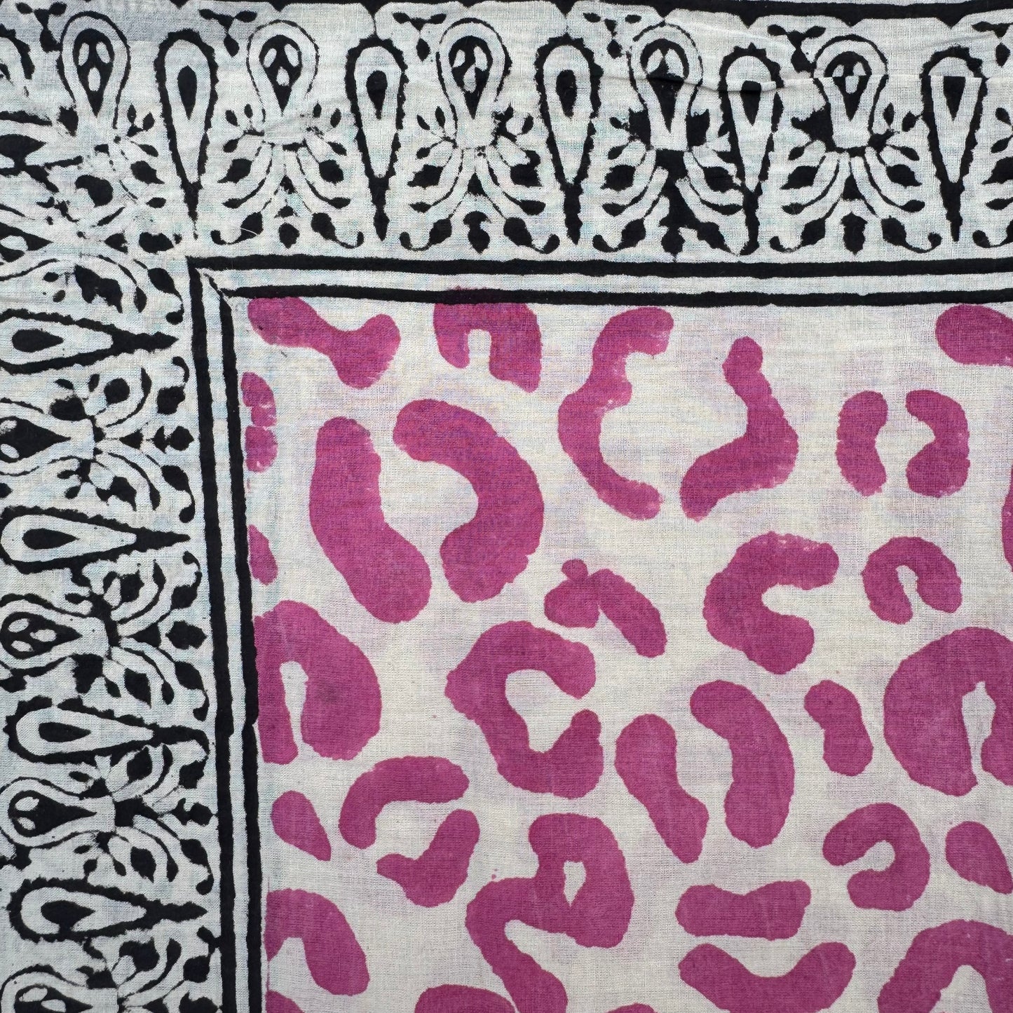 Bandana léopard rose